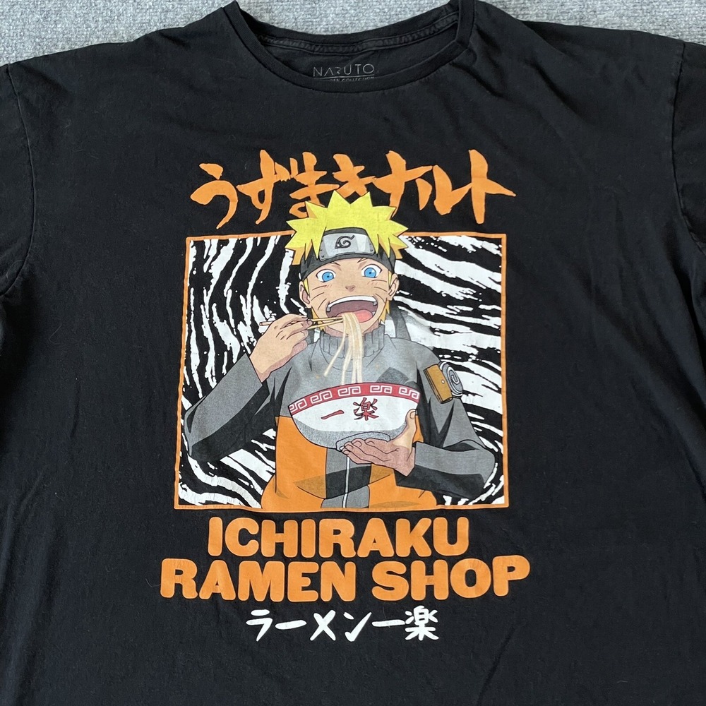 Naruto Shirt Mens XXXL Shippuden Ichiraku Ramen Shop Anime Manga Graphic Shirt - Picture 7 of 9